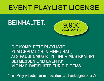 Playlist Lizenz Playlist Lizenz - GEMAFREI 9,90€