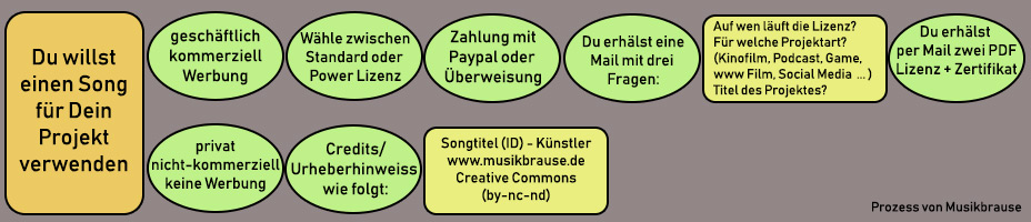 Bestellprozess Lizenz - Musikbrause
